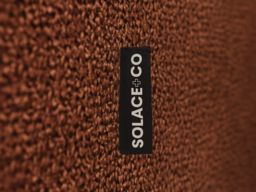 SOLACE+CO Addison Loveseat & Footstool Bundle Orange Chenille - thumbnail 6