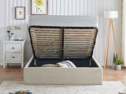 Limelight Rosa Ottoman Fabric Bed -Single-Natural - thumbnail 3