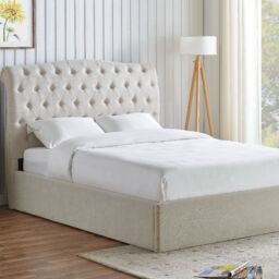 Limelight Rosa Ottoman Fabric Bed -Single-Natural - thumbnail 6