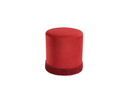 LPD Santos Small Velvet Pouffe Brick - thumbnail 2