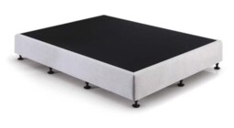 Sareer Flat-Pack Divan Bed Base Double Light Grey Velvet - thumbnail 7