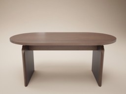 SOLACE+CO Varm & Cyra Dining Table Set with Beige Chenille Chairs Table + 4 Chairs-Walnut - thumbnail 7