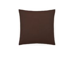 Paoletti Savoy Stripe 50 x 50cm Cushion Velvet -Chocolate-Polyester - thumbnail 2
