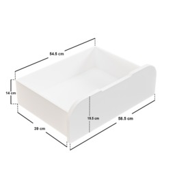 Flair Mason Staircase Triple Sleeper with Storage White - thumbnail 7