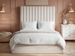 Flair Everley Double Boucle Ottoman Bed Cream - thumbnail 2