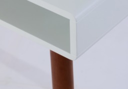 Flair Edelweiss Desk Walnut & White with Brass Accents (120x50) - thumbnail 6