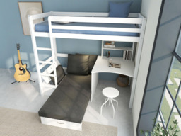 Thuka Hit 8 Single High Sleeper Bed with Desk & Sofa Bed - thumbnail 3