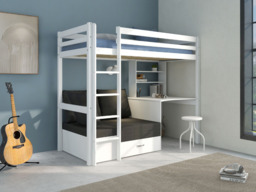 Thuka Hit 8 Single High Sleeper Bed with Desk & Sofa Bed - thumbnail 2