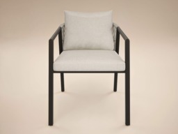 SOLACE+CO Hana Oval Garden Dining Table Grey with Lynden Chairs Set of 4 Dark Brown - thumbnail 7