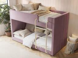 Flair Eden Bunk Bed Pink Velvet - thumbnail 3