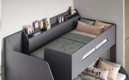 Flair Slick Staircase Triple Bunk Bed with Storage Grey - thumbnail 5