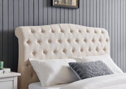 Limelight Rosa Fabric Bed Frame-Double-Natural - thumbnail 3