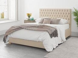 Aspire Monroe Ottoman Bed Malham Weave Cream - Double - thumbnail 2