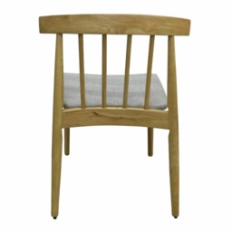 Flair Goran Dining Chair Oak Frame - Grey (Pair) - thumbnail 5