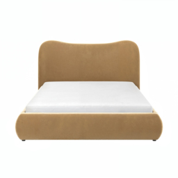 SOLACE+CO Ember Ottoman Bed Sand Velvet Kingsize - thumbnail 5