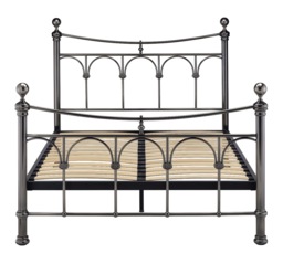 Limelight Gamma Bed Frame In Black Antique Nickel-Double - thumbnail 5