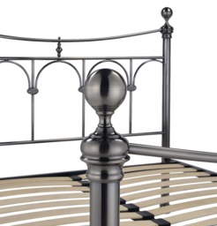 Limelight Gamma Bed Frame In Black Antique Nickel-Double - thumbnail 7