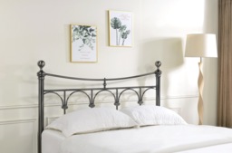 Limelight Gamma Bed Frame In Black Antique Nickel-Double - thumbnail 3