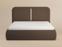Solace+Co Stille Ottoman Bed with LED Lighting-Brown-Kingsize - thumbnail 5