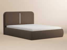 Solace+Co Stille Ottoman Bed with LED Lighting-Brown-Kingsize - thumbnail 4