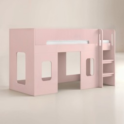 Flair Lino Playhouse Mid Sleeper Bed Pink - thumbnail 4