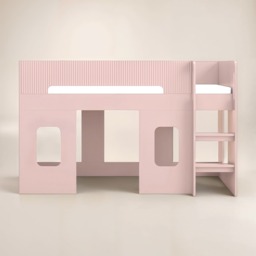 Flair Lino Playhouse Mid Sleeper Bed Pink - thumbnail 3