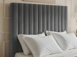 Flair Everley Kingsize Ottoman Bed Grey Velvet - thumbnail 4