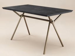 SOLACE+CO Lexi Rectangular Dining Table Black - thumbnail 5