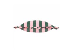 Furn Palm Royale 50 x 50cm Stripe Ruffle Outdoor Cushion Polyester-Green & Pink - thumbnail 3