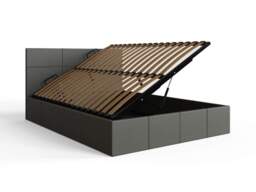 GFW Side Lift Ottoman Storage Bed-Grey Faux Leather-Small Double - thumbnail 7