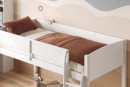 Flair Loop Wooden Mid Sleeper White - thumbnail 3