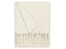 Yard Candar Textured Boucle Throw 130x170cm-Ecru - thumbnail 3