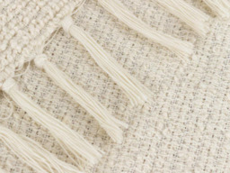 Yard Candar Textured Boucle Throw 130x170cm-Ecru - thumbnail 4