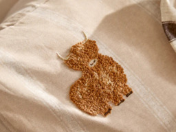 Wylder Ramble Highland Cow Duvet Cover Set Natural-Single - thumbnail 5