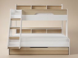 Flair Interstellar Triple Bunk Bed with Storage Oak - thumbnail 5