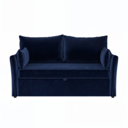 SOLACE+CO Skyler 2 Seater Sofa Bed Navy Velvet - thumbnail 7