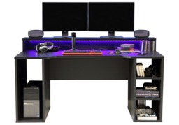 Flair Power X Gaming Desk with RGB LED Black - thumbnail 3