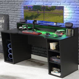 Flair Power X Gaming Desk with RGB LED Black