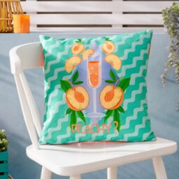 "Furn Peachy 43 x 43cm Outdoor Polyester Cushion " - thumbnail 1