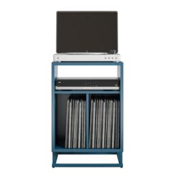 Novogratz Regal Turntable Stand-Blue Oak - thumbnail 3