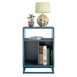 Novogratz Regal Turntable Stand-Blue Oak - thumbnail 4