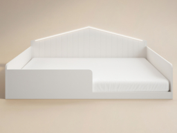 Flair Wilbur Small Double Montessori Bed with LED-White - thumbnail 5