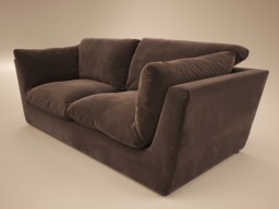 SOLACE+CO Orson 3 Seater Sofa Brown Velvet - thumbnail 4