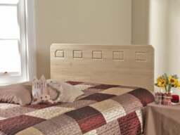 Friendship Mill Miami Classic Panel Wooden Headboard Single - Natural - thumbnail 2