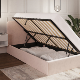 GFW Chiswick Side-Lift Ottoman Bed Soft Pink-Small Double - thumbnail 3