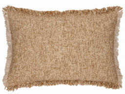 Yard Doze Textured Rectangular Feather Cushion -Biscuit - thumbnail 2