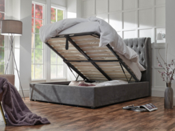 GFW Dakota Fabric Ottoman Bed-Double - thumbnail 2