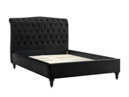 "Limelight Rosa Fabric Bed Frame-Double-Black " - thumbnail 5