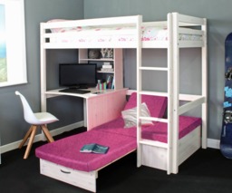 Thuka Hit 7 Single High Sleeper Bed with Desk & Sofa Bed - thumbnail 5