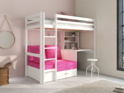 Thuka Hit 7 Single High Sleeper Bed with Desk & Sofa Bed - thumbnail 2